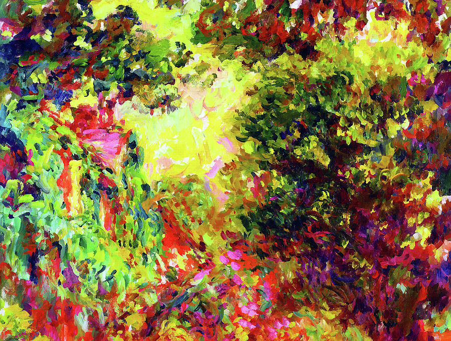 Rose Garden Painting by Claude Monet - Fine Art America