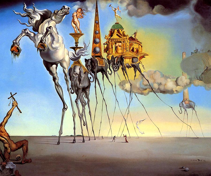 Salvador Dali 1904 1989 Painting By Ouyahya Rays Pixels   4 Salvador Dali 1904 1989 Ouyahya Rays 