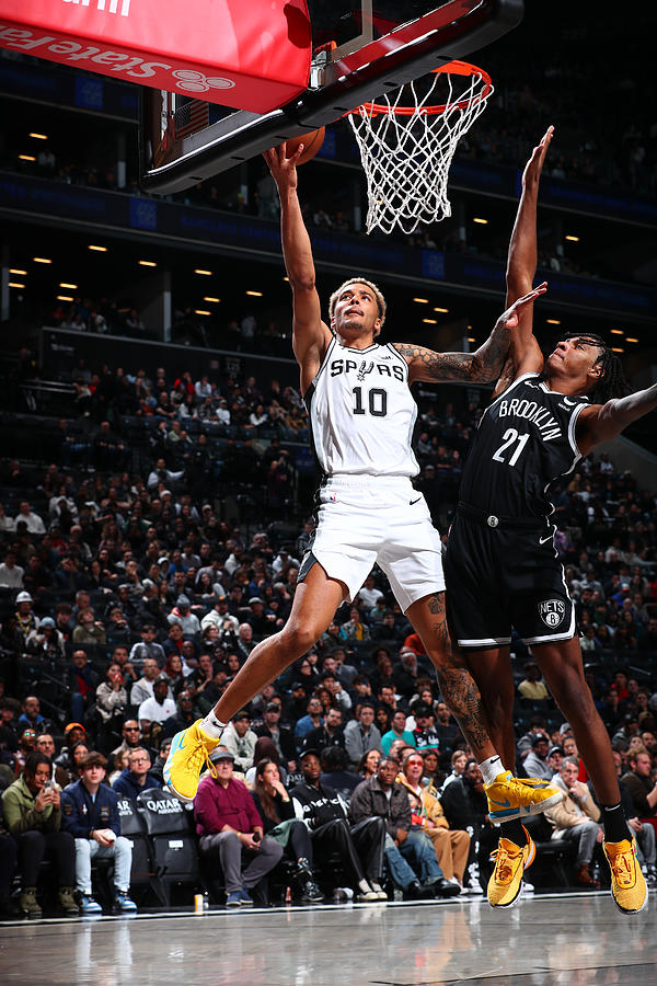 San Antonio Spurs v Brooklyn Nets #4 Photograph by David L. Nemec