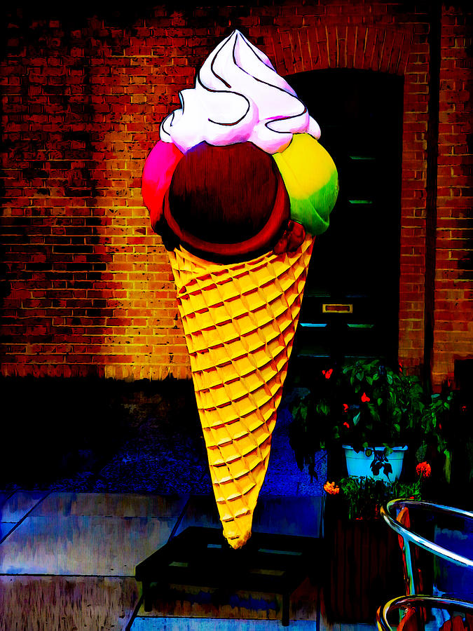 4 Scoops and a Swirl Digital Art by Steve Taylor