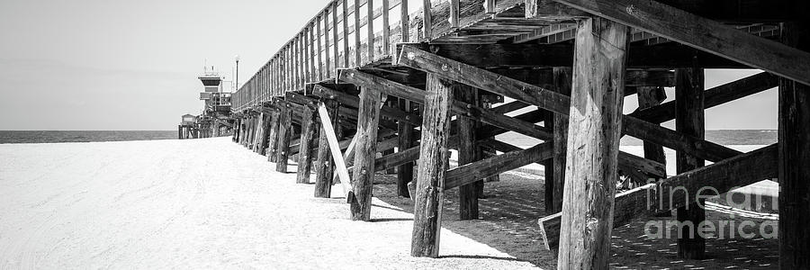 Seal Beach Pier Black and White Panorama-Photo #4 Photograph by Paul Velgos Seal Beach Pier Black and White Panorama-Photo #4 Photograph by Paul Velgos