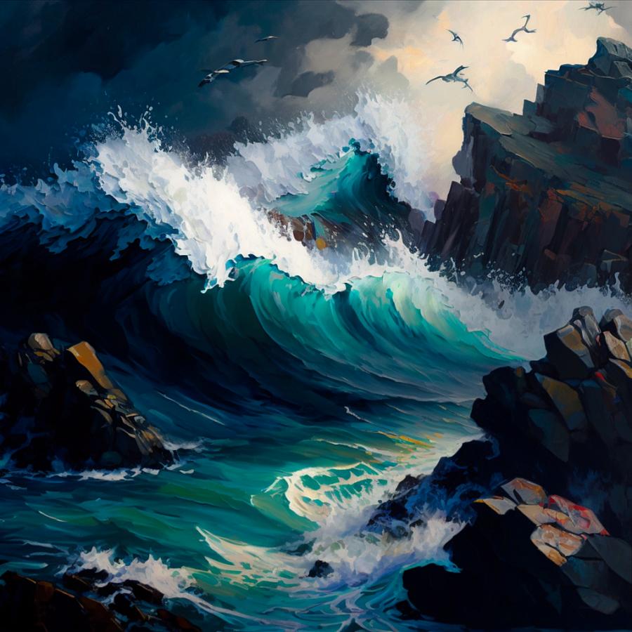 Seascape Digital Art by Dawn Van Doorn - Fine Art America