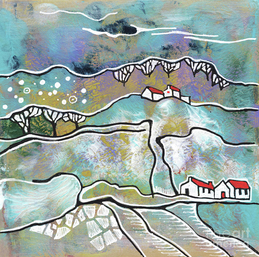 Seasonal Landscape - Winter #4 Painting by Ariadna De Raadt