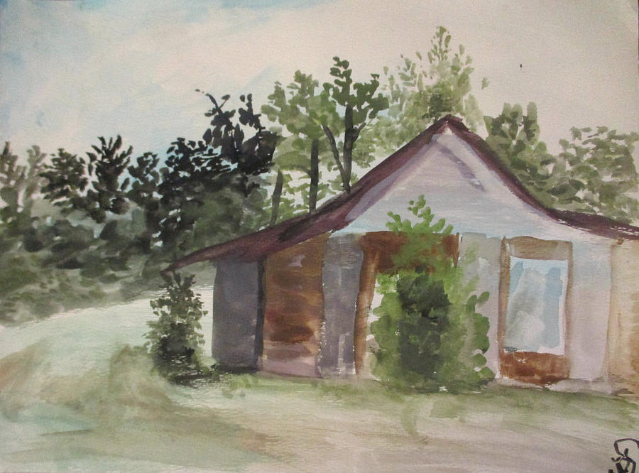 4 Seasons Cottage Painting by Jen Shearer