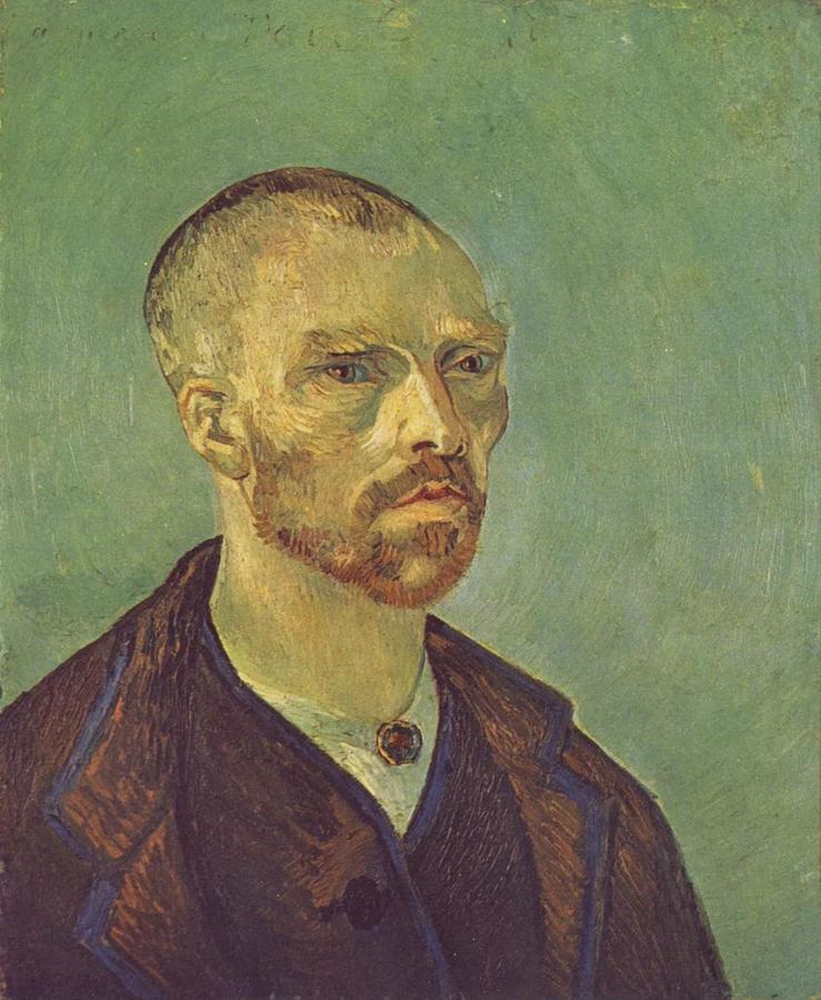 Self Portrait dedicated to Paul Gauguin Painting by Vincent van Gogh ...