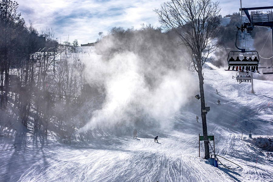 Skiing At The North Carolina Skiing Resort In February #4 Photograph by Alex Grichenko