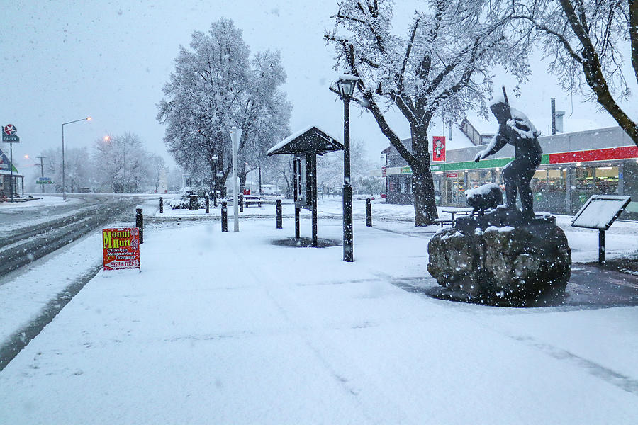Snowing in South Island , New Zealand  #4 Photograph by Pla Gallery