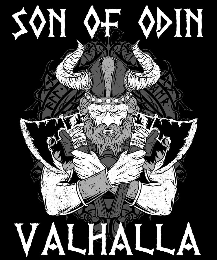 Son Of Odin Valhalla I Viking Mythology Digital Art by Bi Nutz - Pixels