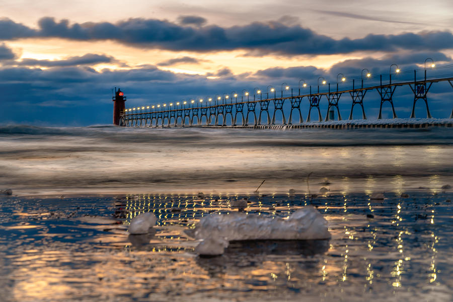 South Haven MI Beach Lighthouse Photograph By Molly Pate Pixels