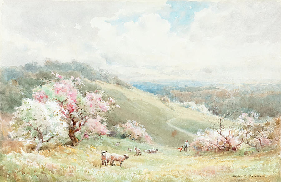 Spring Painting - Spring  #4 by Joseph Rubens Powell
