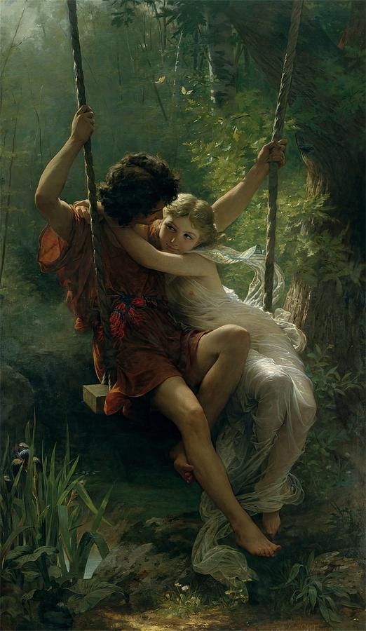 Spring Painting - Springtime #4 by Pierre-Auguste Cot