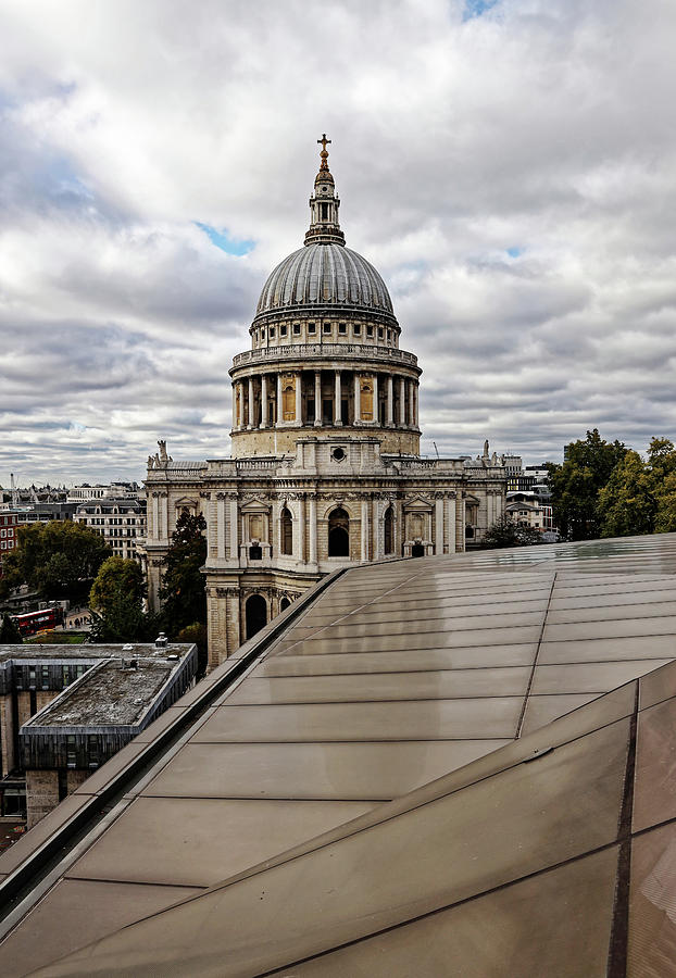 St Pauls Cathedral London from New Change Photograph by John Gilham