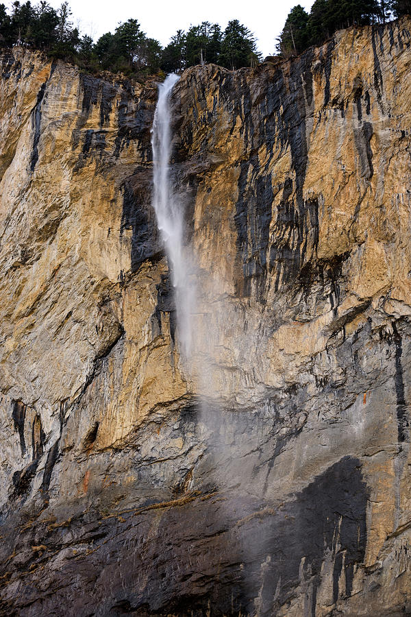 Mountain Photograph - Staubbach Waterfall #4 by Svetlana Sewell