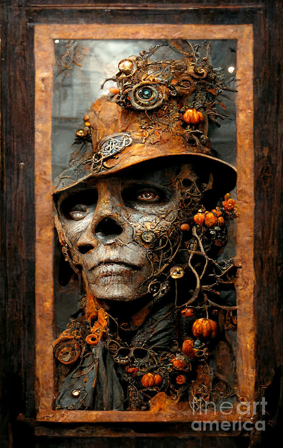 Halloween Digital Art - Steampunk Halloween #4 by Sabantha