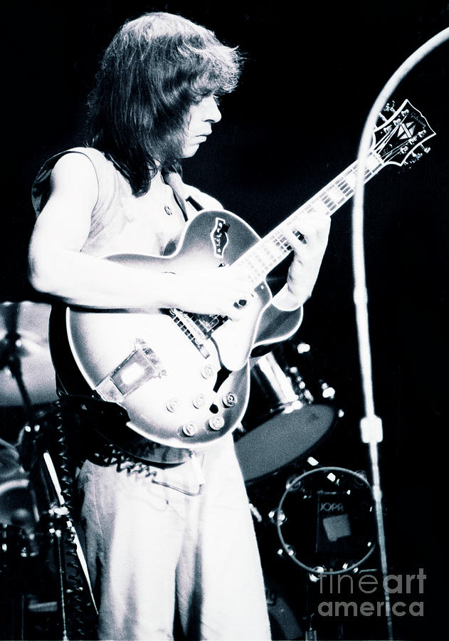 Steve Howe of Yes - Drama Tour at the Cow Palace 10-6-80 #3 Photograph by Daniel Larsen