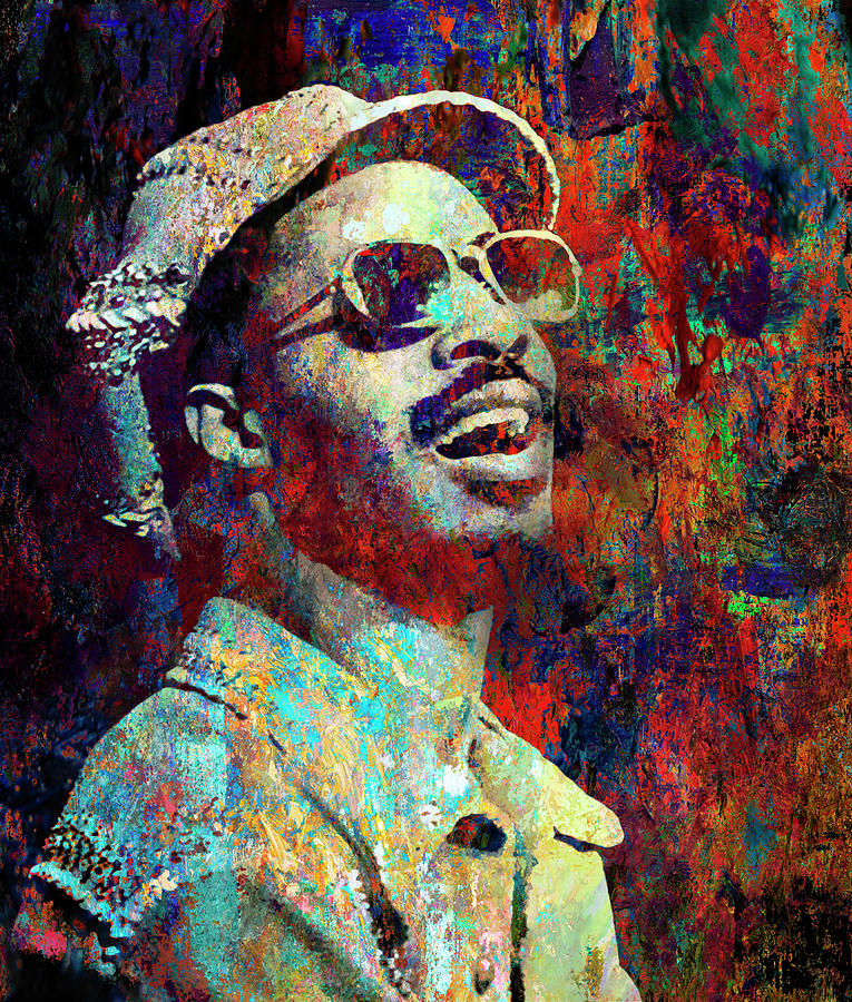 Stevie Wonder Digital Art by Lilia Kosvintseva