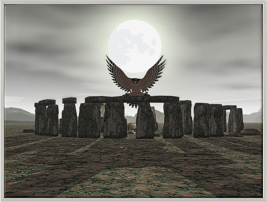 Stonehenge #4 Digital Art by Harald Dastis