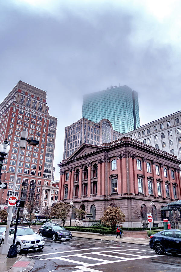 Street Scenes On Rainy Day In Boston Massachusetts #4 Photograph by Alex Grichenko