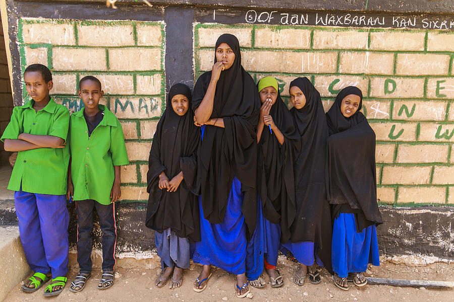 Students of a primary school in Ethiopia #4 Photograph by Michael Gottschalk