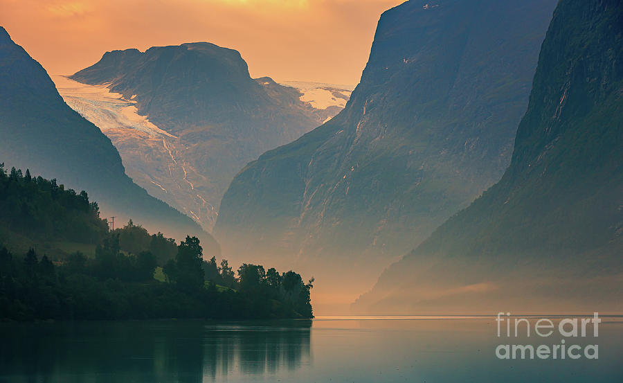Sunrise Lovatnet, Norway #4 Photograph by Henk Meijer Photography