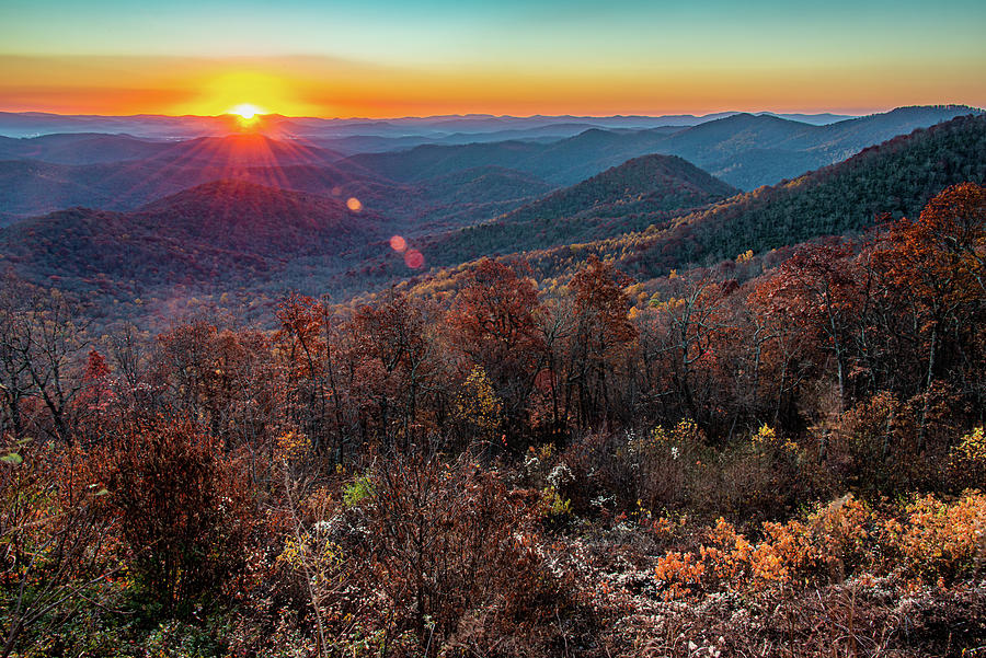 Sunrise - MIlls River Valley Overlook 2021 Photograph By David Simchock ...