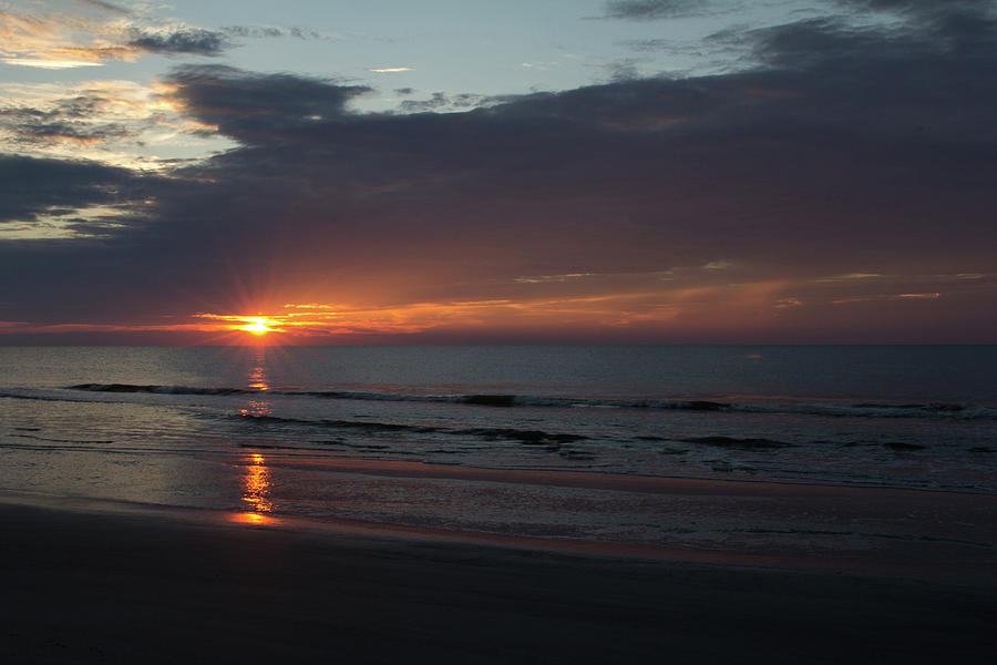 Sunrise over the Ocean, Jekyll Island, Photograph by John