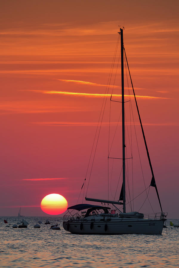 Sunset at Strunjan #4 Photograph by Ian Middleton