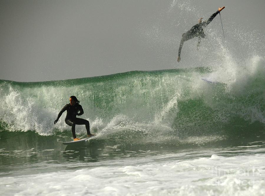 Surfing #5 Photograph by Marc Bittan