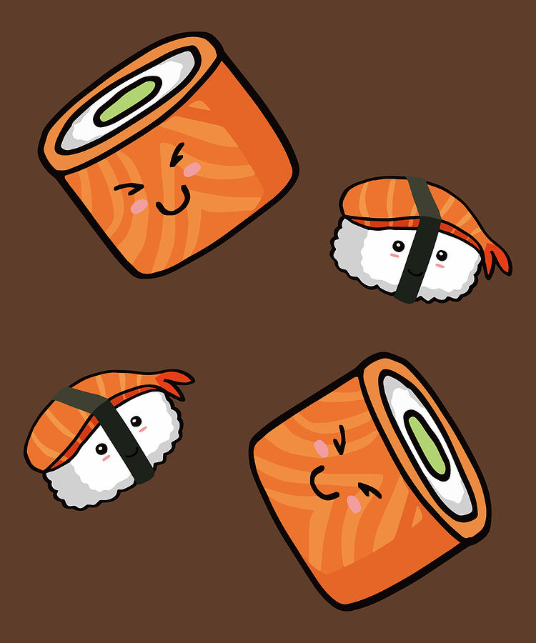 Sushi Bad Funny design for Japan fans Digital Art by Ari Shok - Fine ...