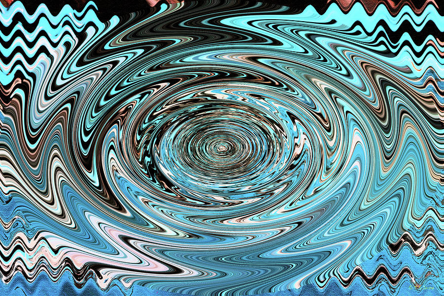Tempe Town Lake Abstract #4 Digital Art by Tom Janca