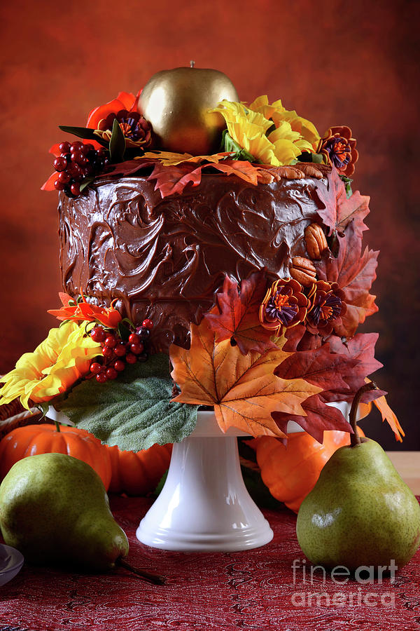 Festive Fall Layer Cake - SugarHero