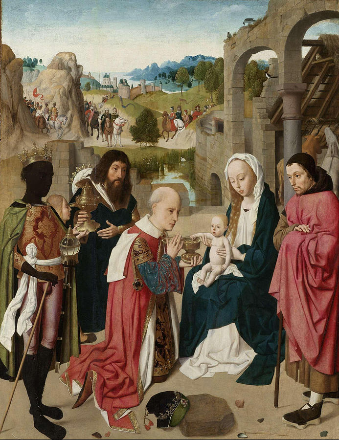 The Adoration of the Magi #5 Painting by Geertgen tot Sint Jans