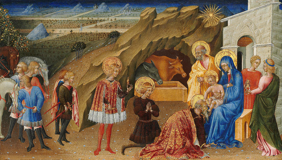 The Adoration of the Magi #5 Painting by Giovanni di Paolo