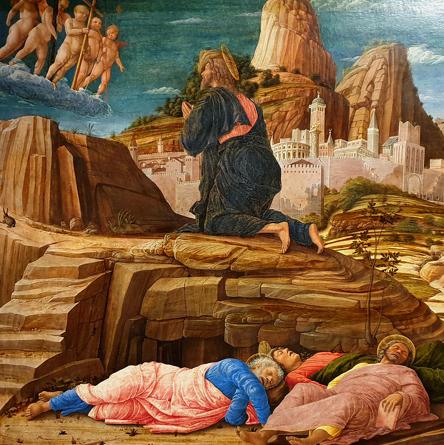 The Agony in the Garden Painting by Andrea Mantegna | Fine Art America
