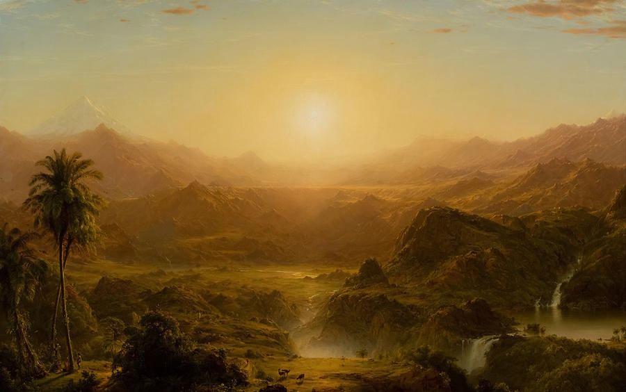 Frederic Edwin Church Painting - The Andes of Ecuador by Frederic Edwin Church by Mango Art