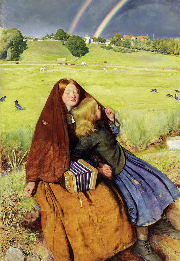 John Everett Millais Painting - The Blind Girl #4 by John Everett Millais
