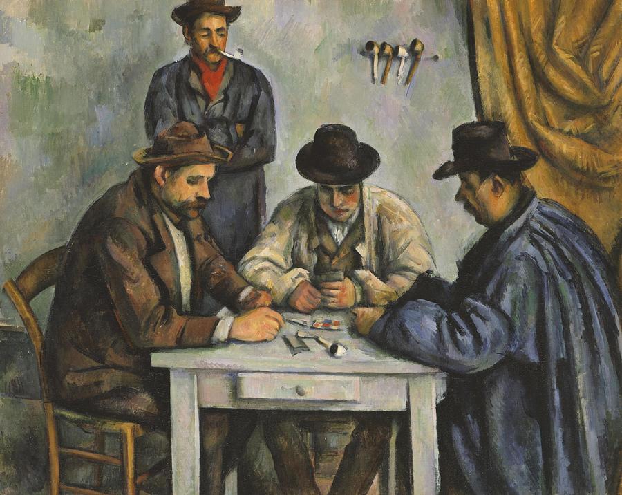 The Card Players Painting by Paul Cezanne | Fine Art America