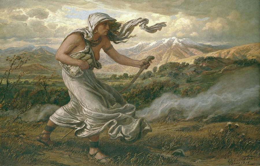 Elihu Vedder Painting - The Cumaean Sibyl, from 1876 by Elihu Vedder