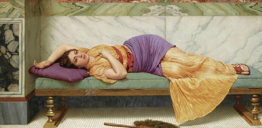 The Day Dream, from 1920 Painting by John William Godward