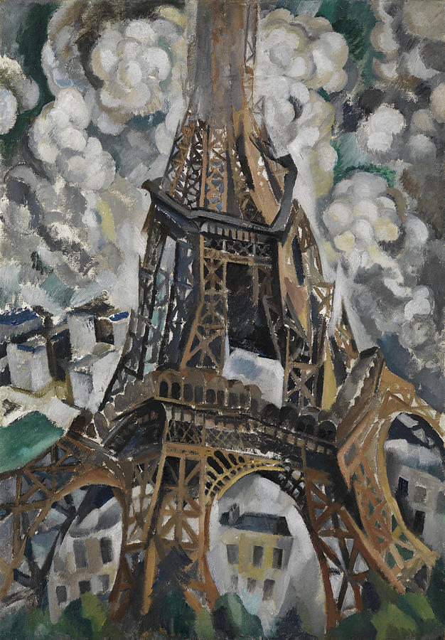 The Eiffel Tower Painting By Robert Delaunay | Fine Art America