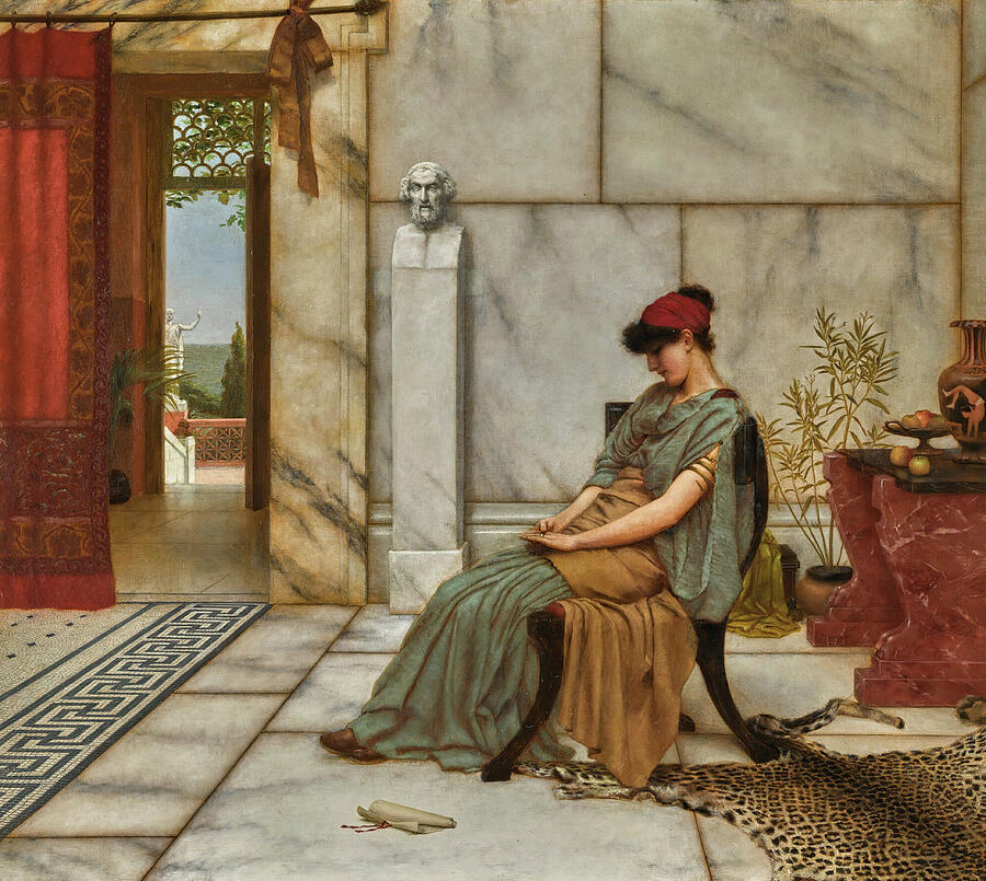 The Engagement Ring Painting by John William Godward - Fine Art America