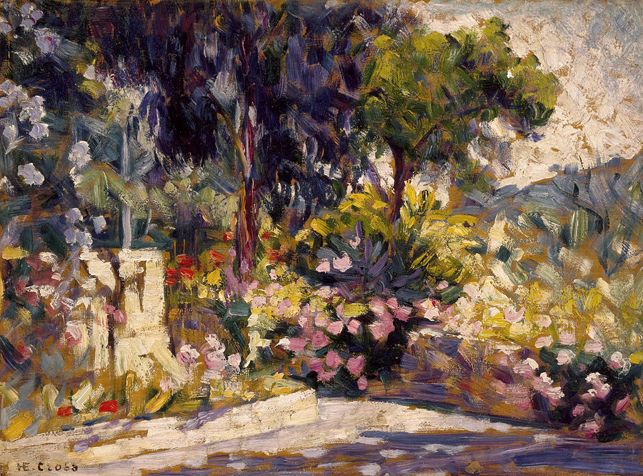 Henri Edmond Cross Painting - The Flowered Terrace  #4 by Henri Edmond Cross