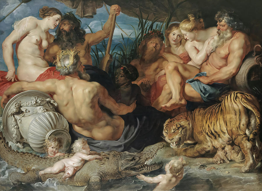 Peter Paul Rubens Painting - The Four Continents by Peter Paul Rubens  by Mango Art