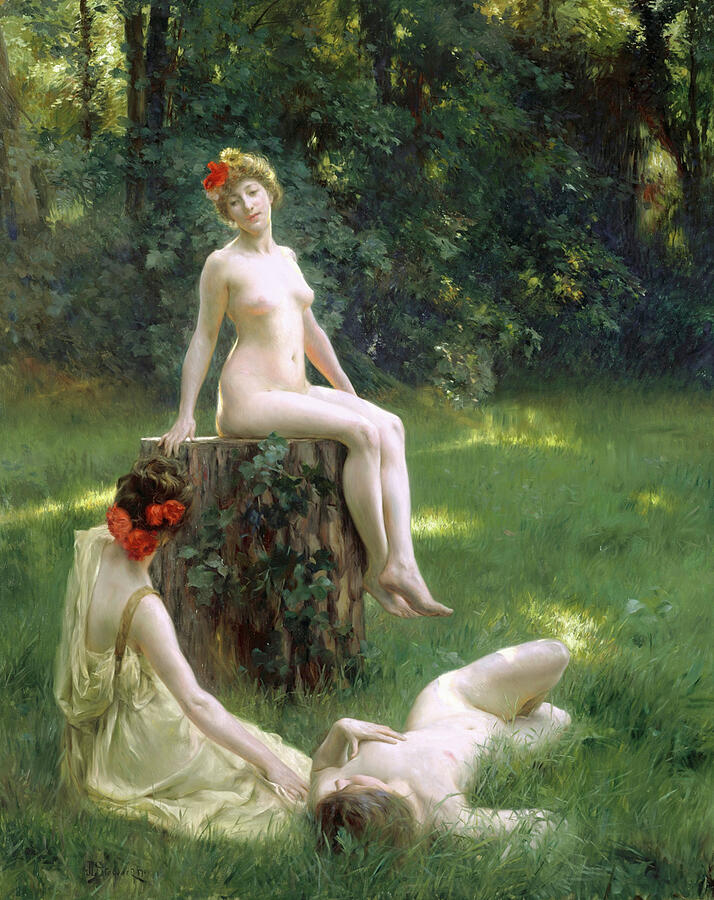 The Glade, from 1900 Painting by Julius LeBlanc Stewart
