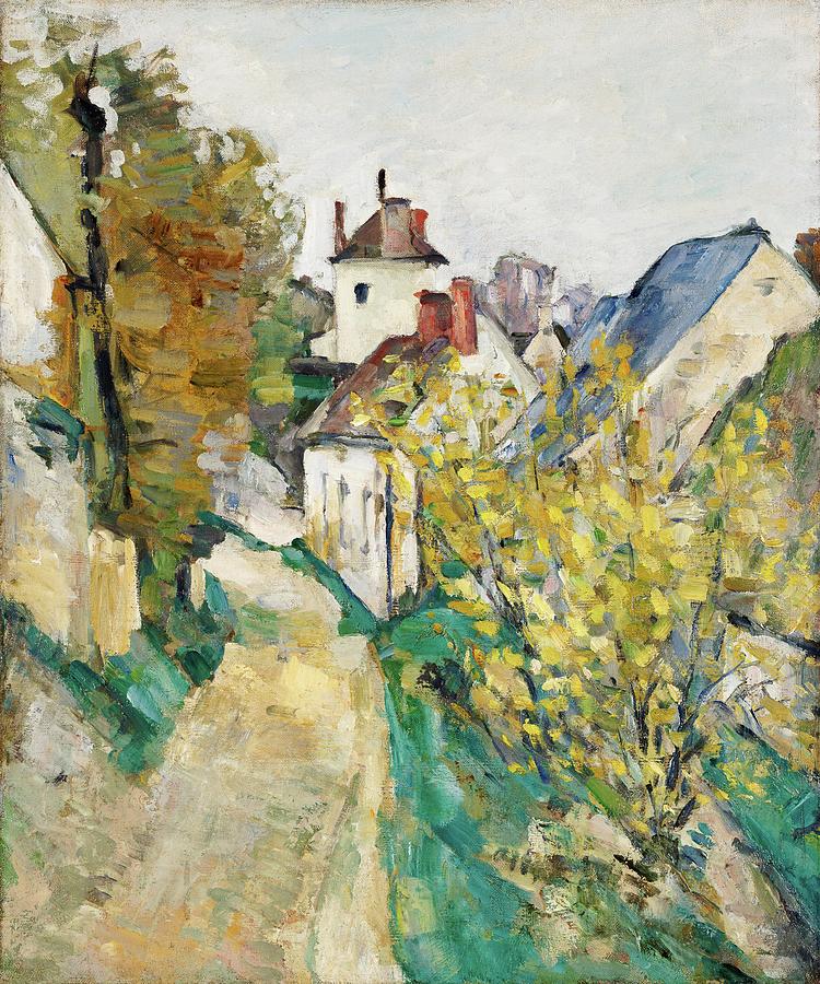 The House of Dr Gachet in Auvers sur Oise #4 Painting by Paul Cezanne The House of Dr Gachet in Auvers sur Oise #4 Painting by Paul Cezanne
