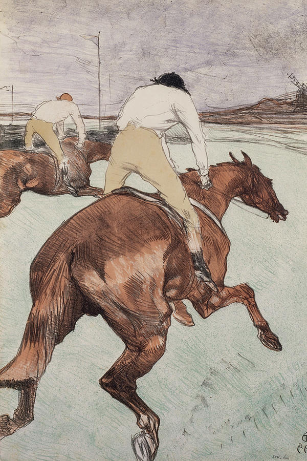 The Jockey #4 Painting by Henri de Toulouse Lautrec