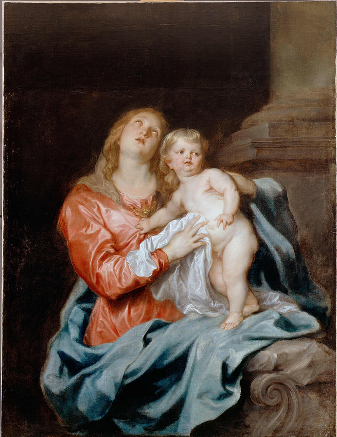 Anthony Van Dyck Painting - The Madonna and Child  #4 by Anthony van Dyck