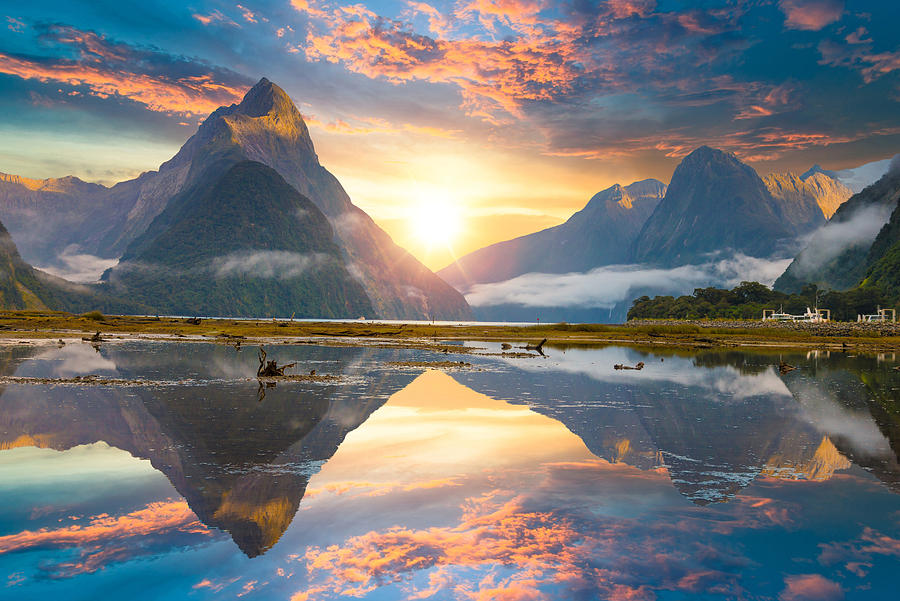 The Milford Sound fiord. Fiordland national park, New Zealand #4 Photograph by Primeimages