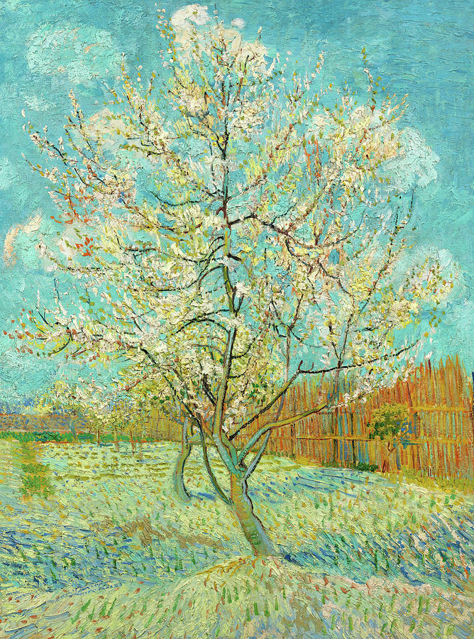 Vincent Van Gogh Painting - The Pink Peach Tree #4 by Vincent van Gogh