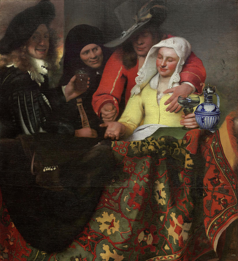 The Procuress Painting by Johannes Vermeer - Fine Art America